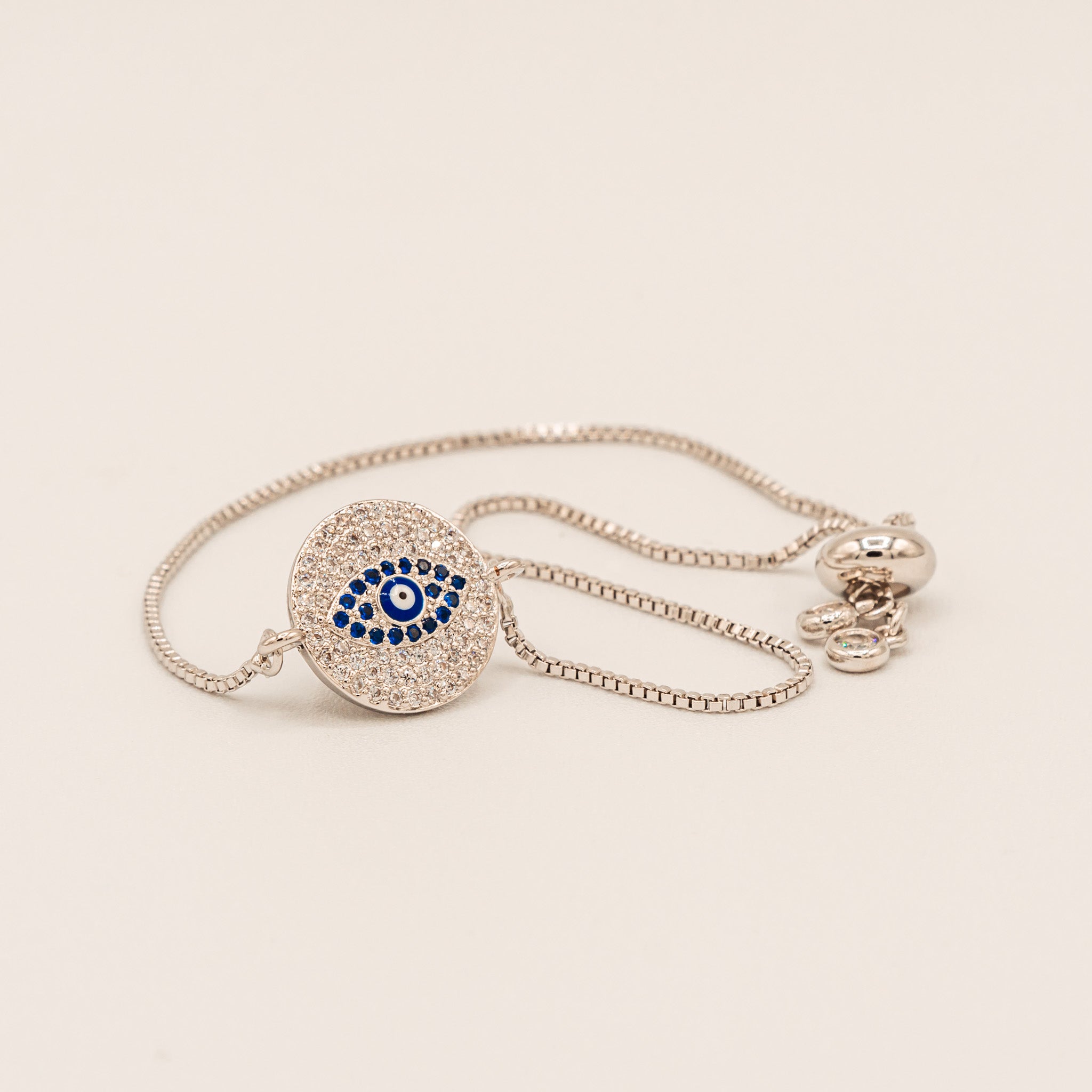 Evil Eye Circle Bracelet-Bracelets-Jessica Wang