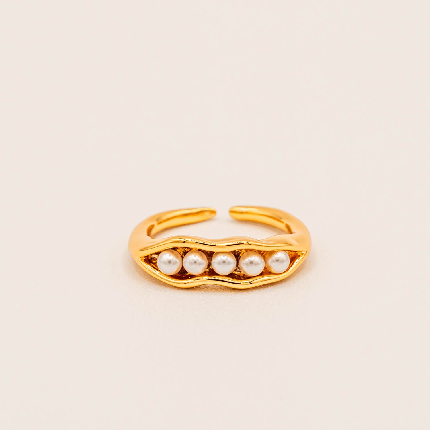 Pearl Bean Ring-Rings-Jessica Wang