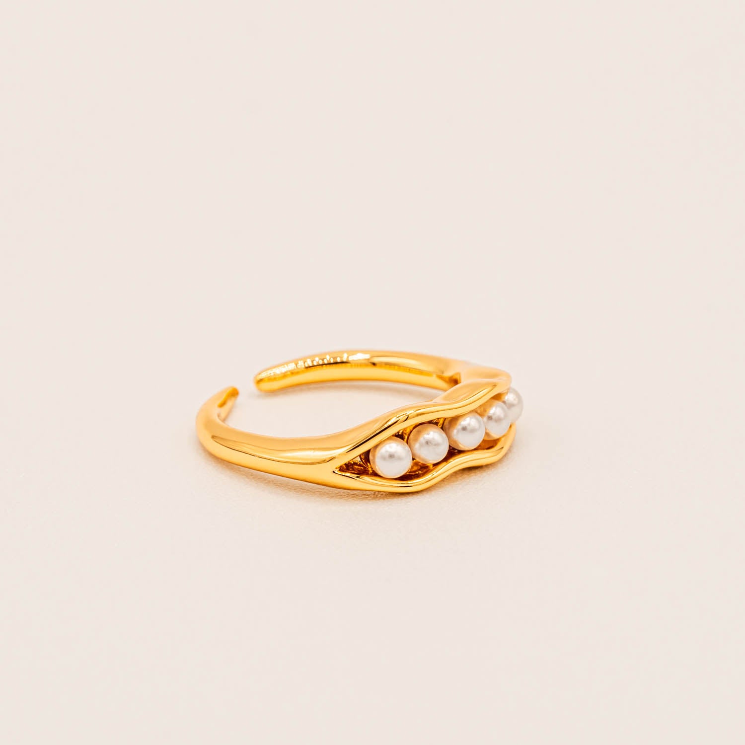 Pearl Bean Ring-Rings-Jessica Wang