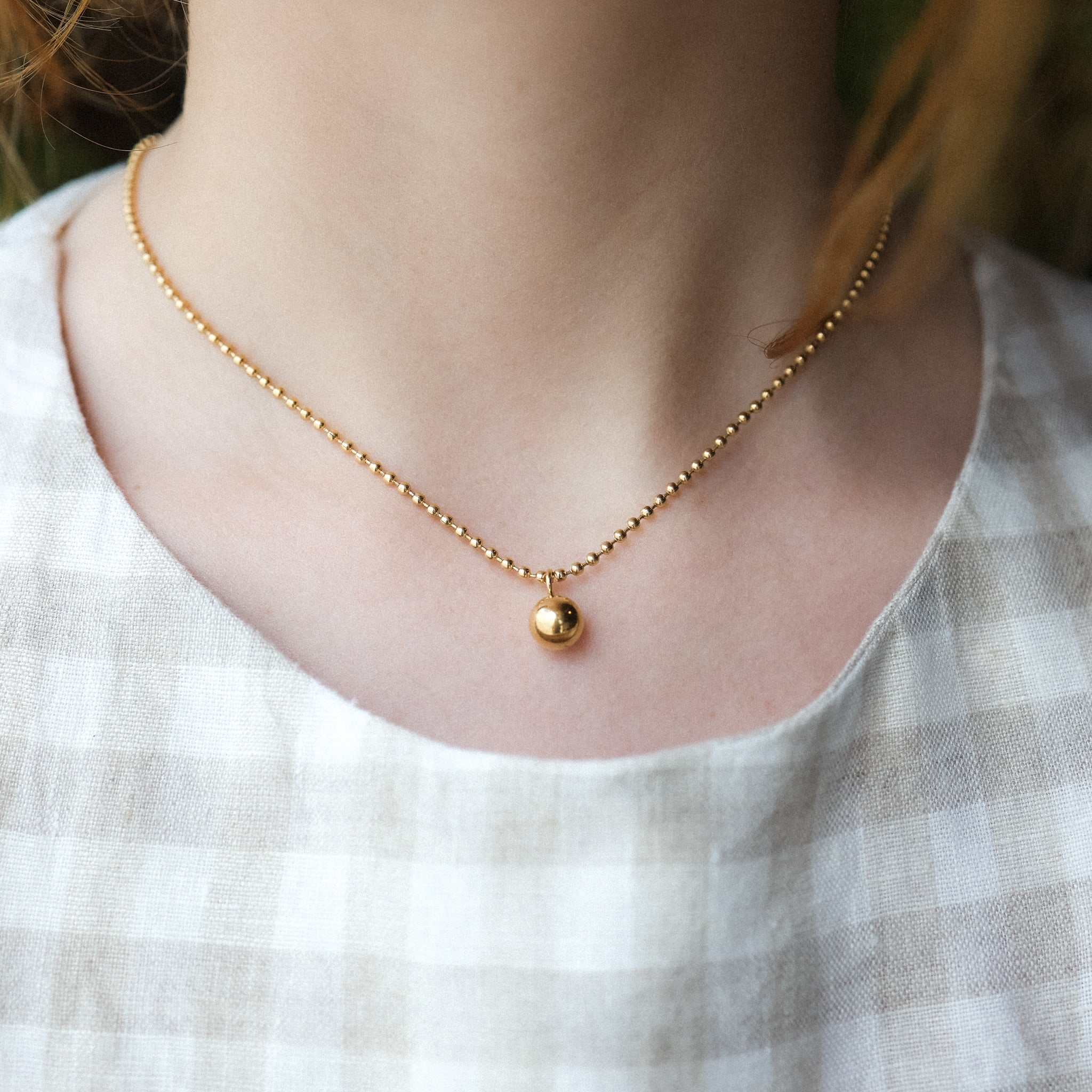 Gold Ball Necklace