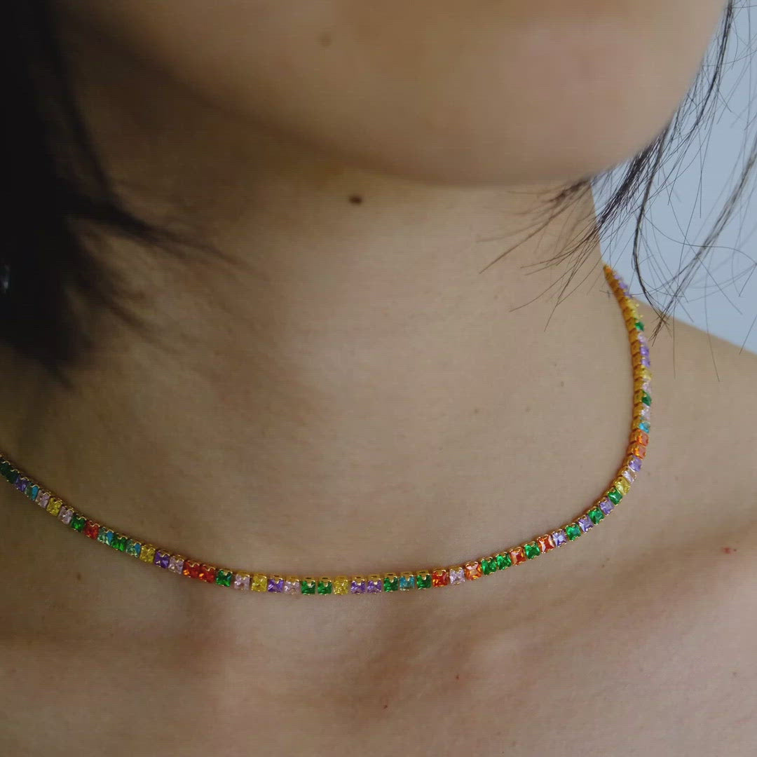 Colorful Gem Necklace