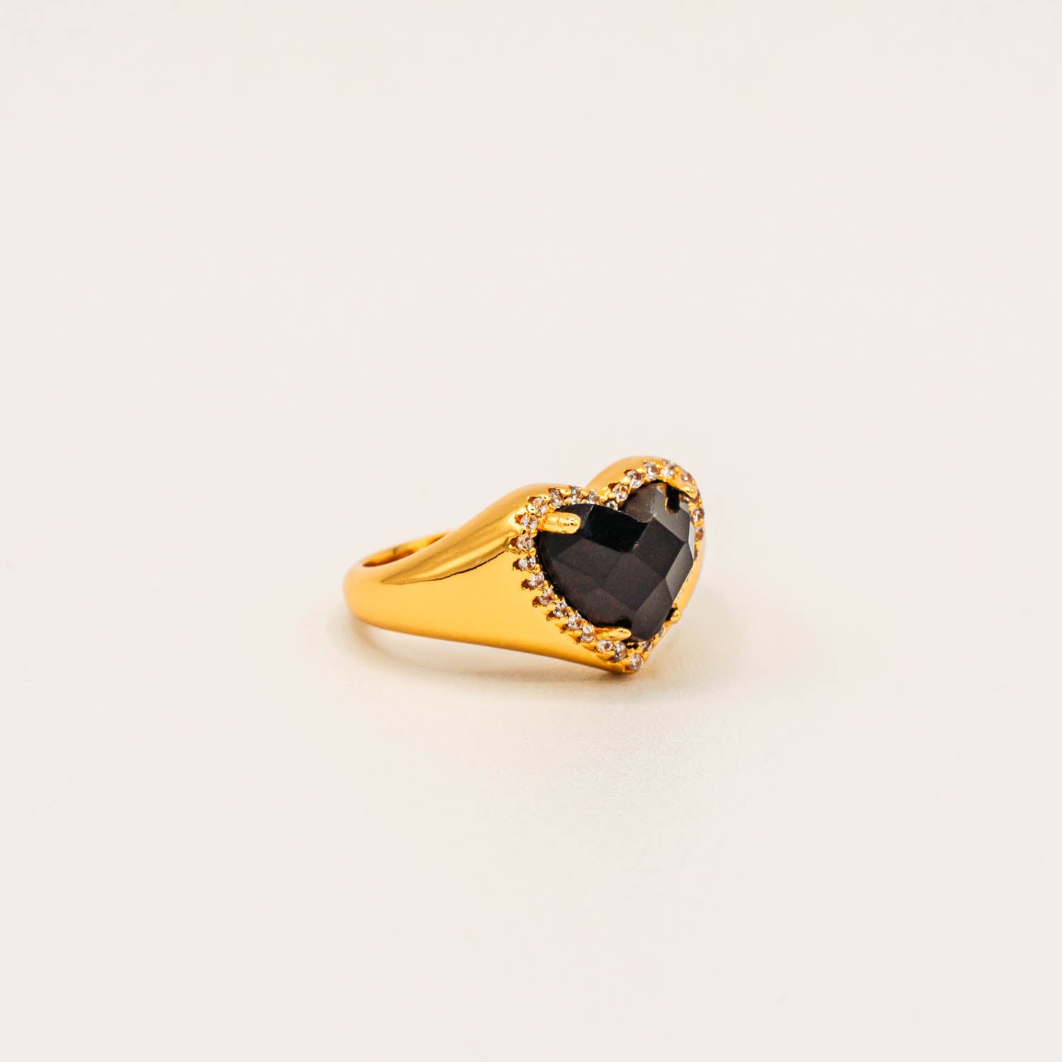 Black Heart Ring-Rings-Jessica Wang