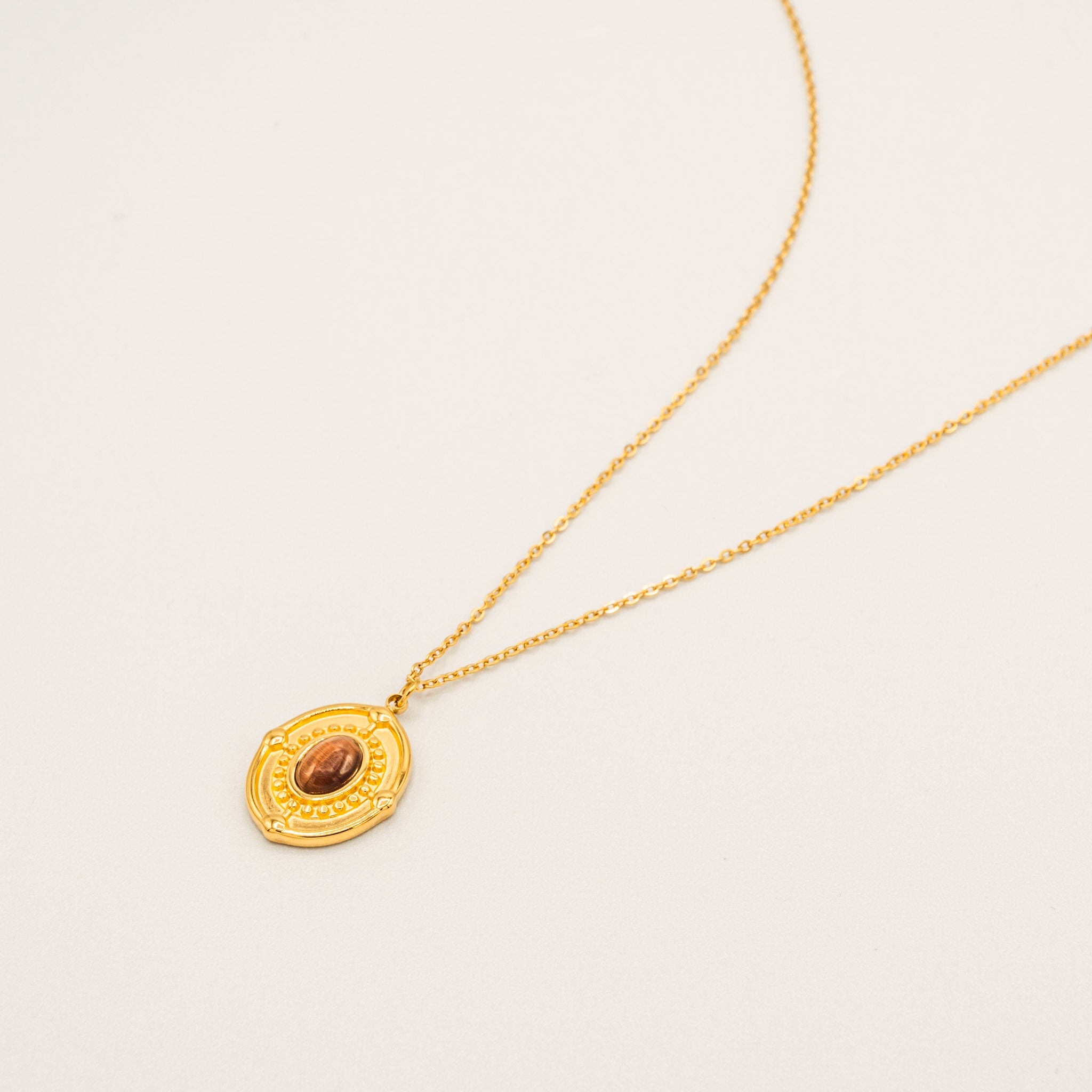 Cat Eye Necklace-Necklaces-Jessica Wang