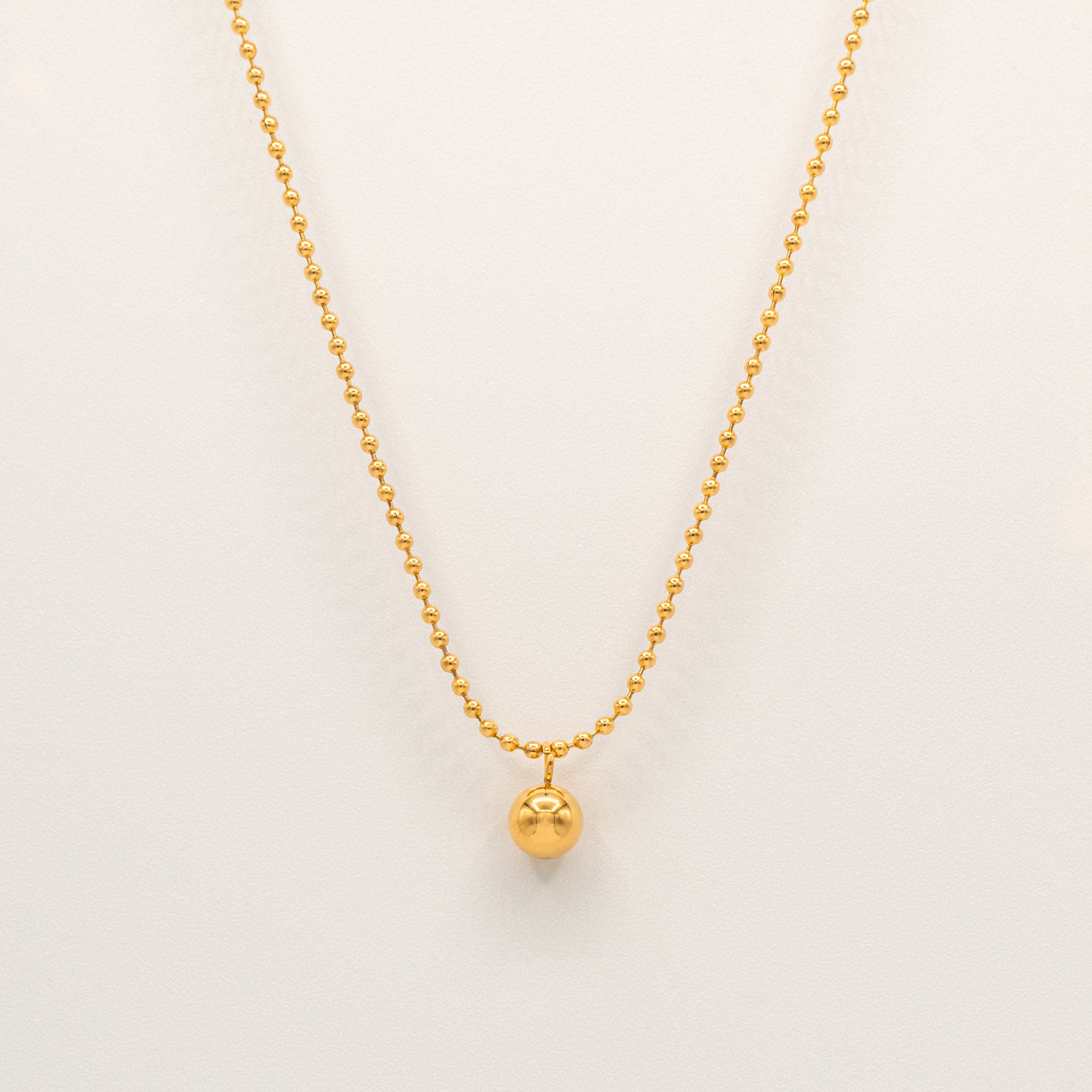 Gold Ball Necklace