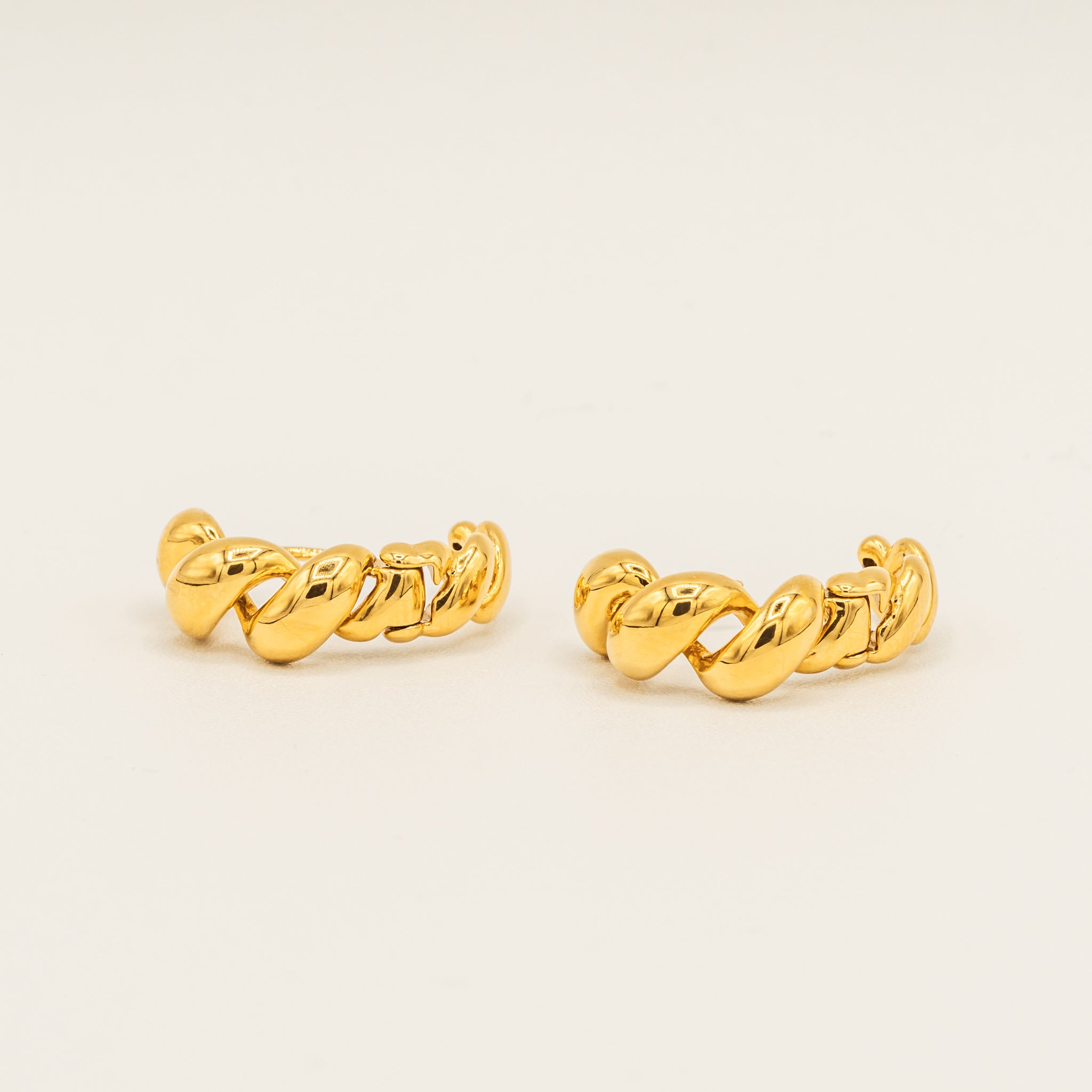 Lava Huggie Earrings-Earrings-Jessica Wang