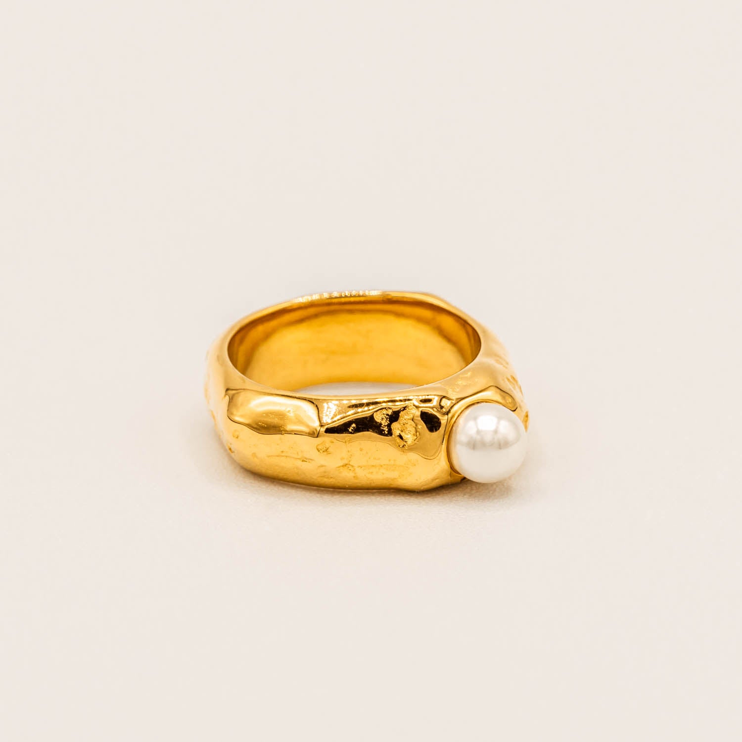 Pearl Eye Ring-Rings-Jessica Wang