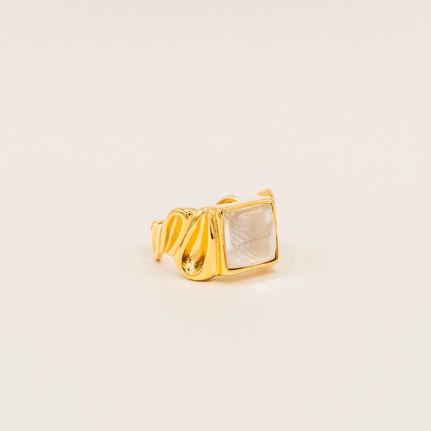 Silky Gold Ring-Rings-Jessica Wang