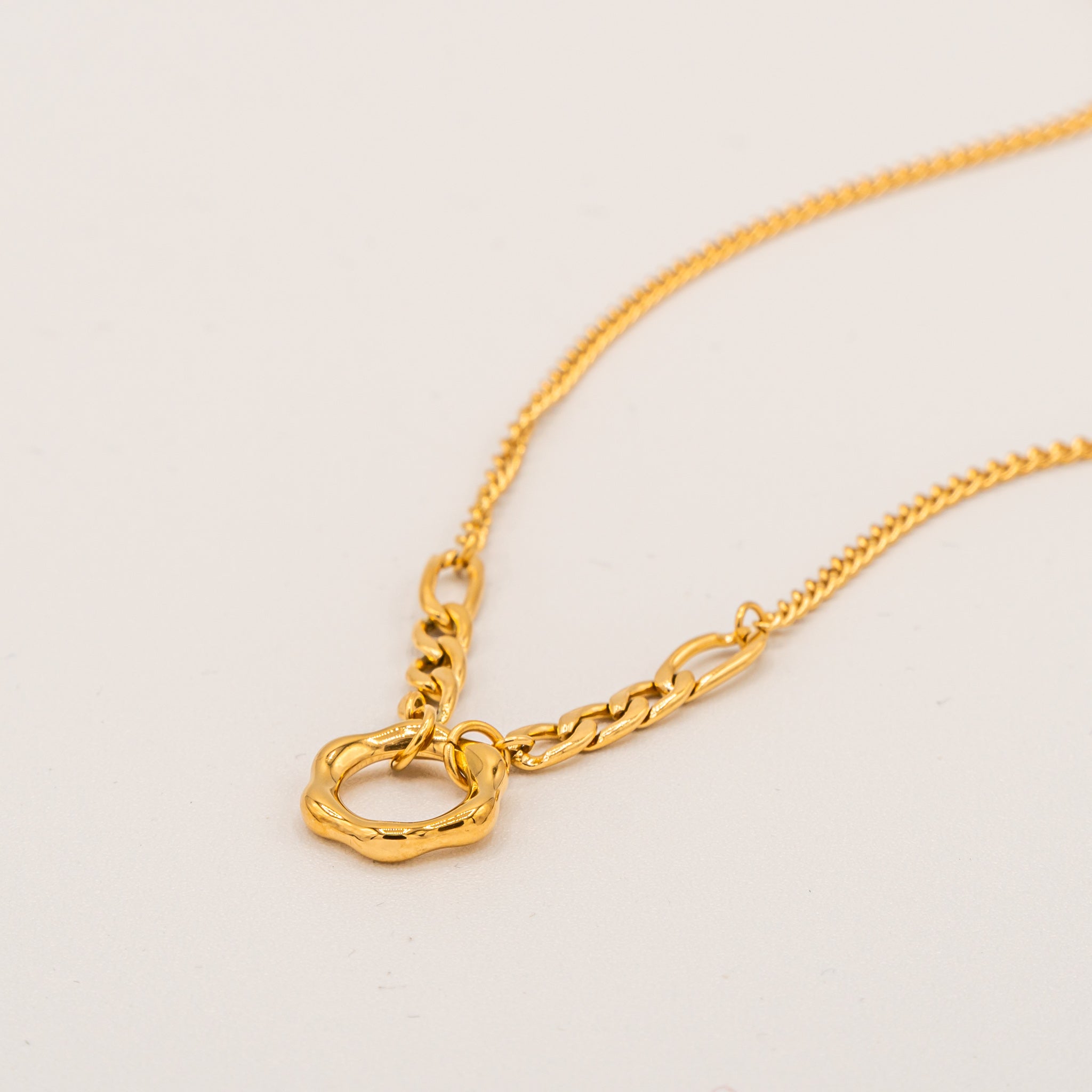 Gold Hexagon Necklace