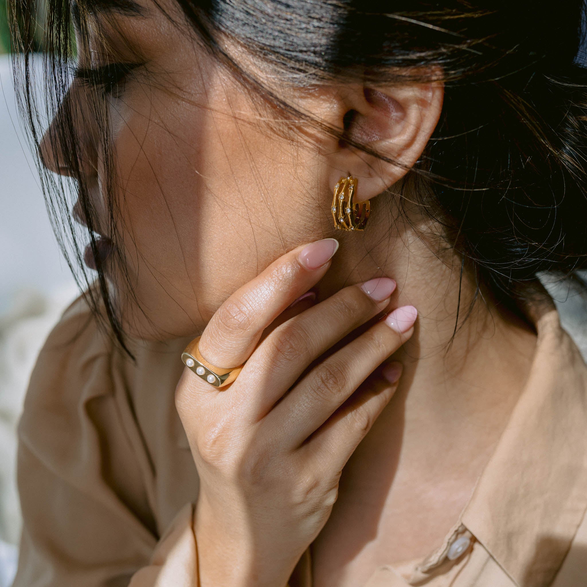 Pearl Dotted Ring